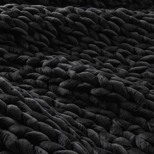 Mega Knit Weighted Blanket UK 9kg - Oversized Chunky Hand-Woven Throw, Luxury Statement Blanket, Deep Pressure Therapy